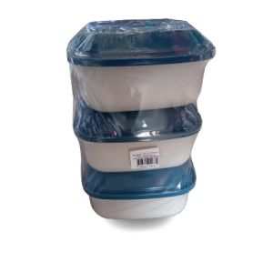 CONJUNTO POTE P QUADRADO IPLAV / 3 PEÇAS / 950 ML