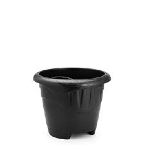 VASO REDONDO M 5L PRETO PLASMONT