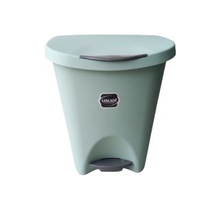 LIXEIRA USUAL 15L VERDE COM PEDAL