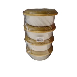 CONJUNTO. POTE PP / 4 PEÇAS / 650ML "CORES" SORTIDAS