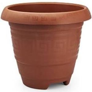 VASO REDONDO EG 26L TERRACOTA PLASMONT