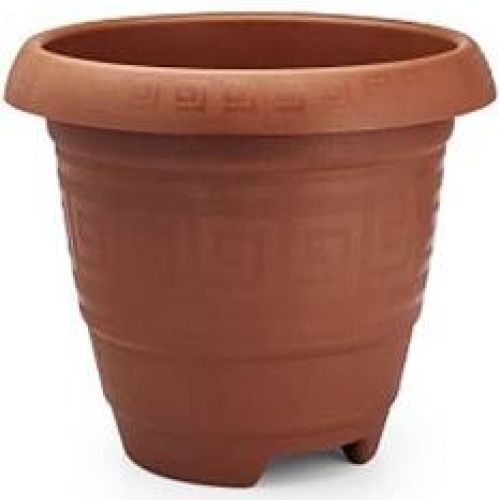 VASO REDONDO EG 26L TERRACOTA PLASMONT