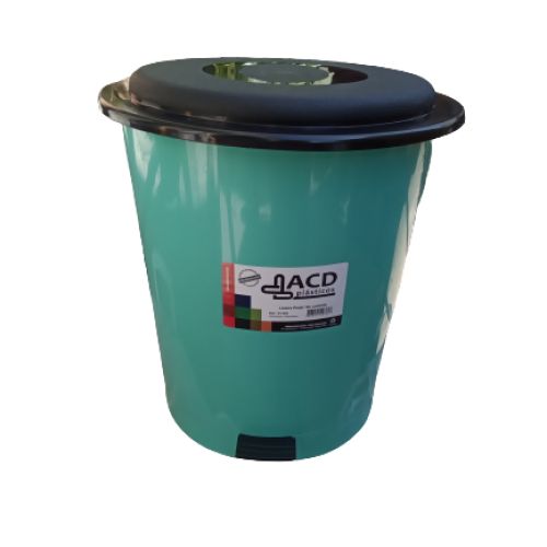 LIXEIRA PEDAL VERDE 12L ACD PLÁSTICOS