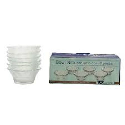 TIGELA DE VIDRO BOWL NILO 100ML COM 6 PEÇAS TOK HOUSE
