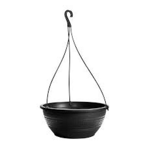 VASO REDONDO COM ALÇA 6,6L PRETO PLASMONT