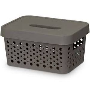 CESTO USUAL 2L C/TAMPA. MARROM