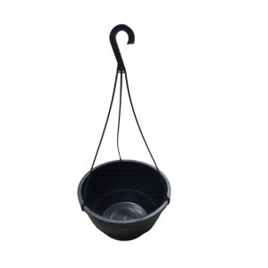 VASO REDONDO COM ALÇA 1,5L PRETO PLASMONT