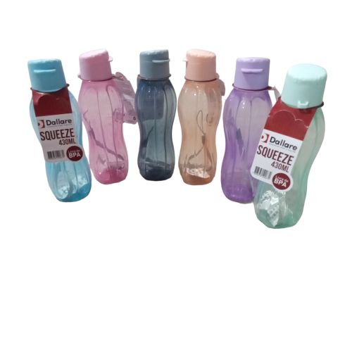 SQUEEZE REDONDA TRANSPARENTE 430ML DALLARE