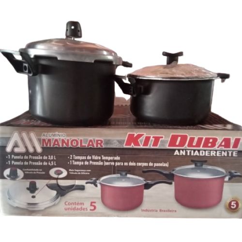 KIT DUBAI PANELAS DE PRESSÃO