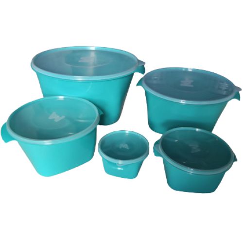 KIT RUBI VERDE AQUAMAR 5 PÇS 10L, 6L, 2,8L, 1,1L, 500ML