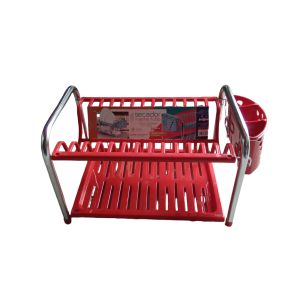 SECADOR MASTER TUBO NIQUELPLAST COM PORTA TALHER/ COPO VERMELHO