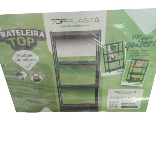PRATELEIRA MODULAR TOP PRETA TOPPLAST