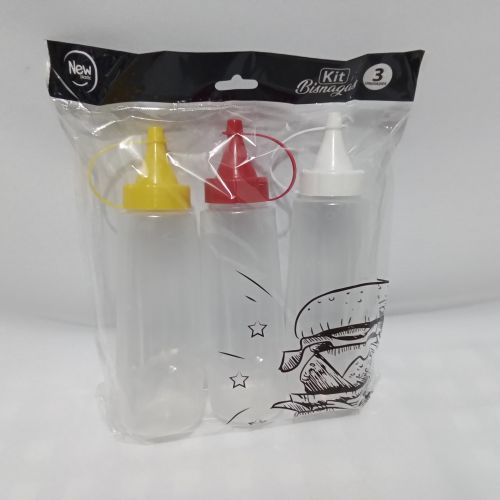 KIT BISNAGAS NEW 3 UNIDADES