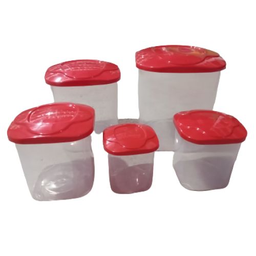 CONJ 5 PCS POTES QUADRADOS P MARTIM JAGUAR