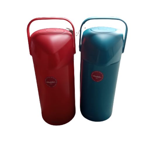 GARRAFA TÉRMICA MASSIMA ALADDIN 1,8L VERMELHA / AZUL LOGO ALADDIN