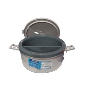 MARMITA TÉRMICA SOPRANO TAKCOR COM DIVISÓRIA 1,5L CINZA