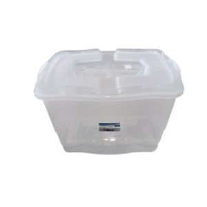 CAIXA MULTIUSO 34 LITROS TRANSPARENTE PLASMONT