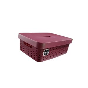 CESTO USUAL 11L COM TAMPA BORDÔ