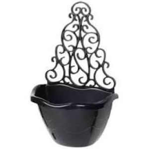 Vaso arandela de canto preto