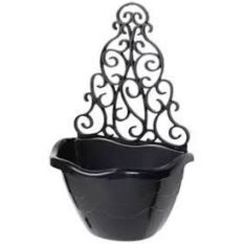 Vaso arandela de canto preto