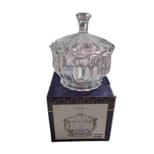 AÇUCAREIRO DE VIDRO 240ML TOK HOUSE EG4008