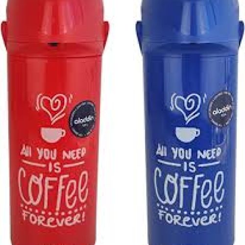 GARRAFA MASSIMA ALADDIN 1,0L VERMELHA / AZUL, DECORADA