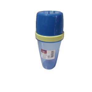 GARRAFA INFANTIL AZUL COM COPO 350ML PLASUTIL