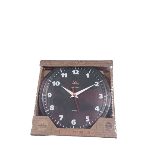 RELÓGIO REDONDO ÔMEGA PRETO PRETO