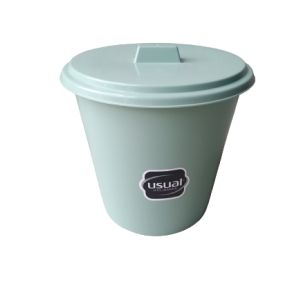 LIXEIRA USUAL COM TAMPA 3L VERDE