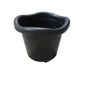 vaso redondo grande preto 8l injeplastec