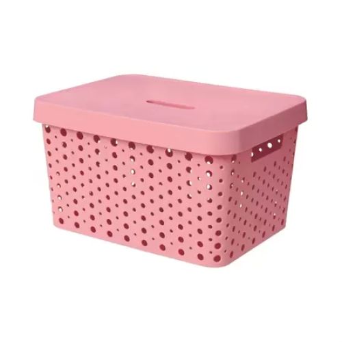 CESTO USUAL 17L C/TAMPA. ROSÉ