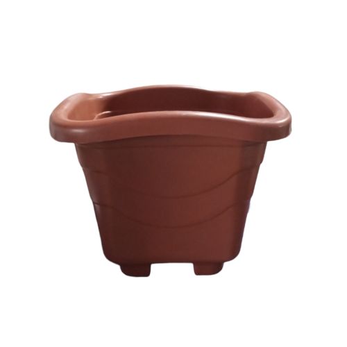 Vaso quadrado grande telha 10l injeplastec