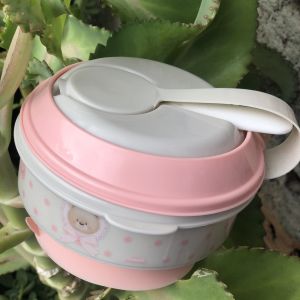 Pote papinha com amassador ursa plasutil