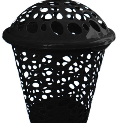 CESTO TELADO NEW 30L C/ TAMPA PRETO