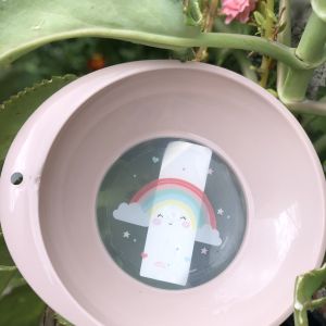 PRATO INFANTIL PLASÚTIL DECORADO ARCO-ÍRIS