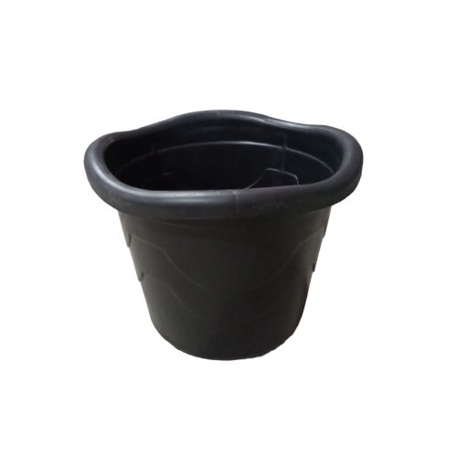 Vaso redondo GG preto injeplastec 16l