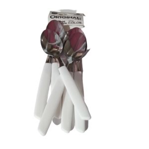 COLHER DE MESA COLOR ORIGINAL BRANCA 6 PEÇAS