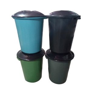 CESTO COM TAMPA 100 LITROS MERCONPLAS