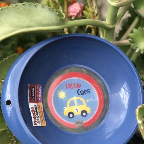 PRATO INFANTIL PLASÚTIL DECORADO CARRINHOS