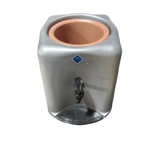 SUPORTE CUBA DE BARRO CINZA