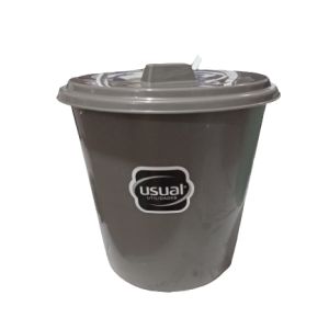 LIXEIRA USUAL MARROM 3L COM TAMPA