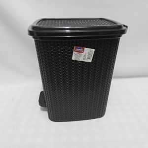 LIXEIRA PLASÚTIL C/ PEDAL TRAMA / 7 LITROS