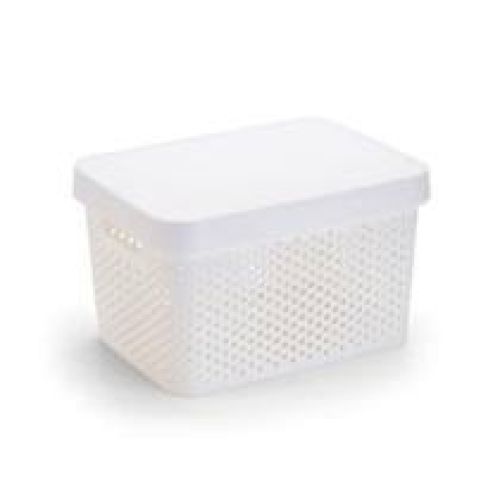 CESTO USUAL 17L C/TAMPA. BRANCO