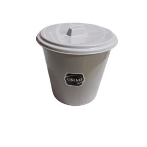 LIXEIRA USUAL CINZA CLARO 3L COM TAMPA