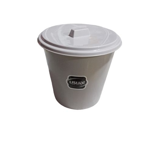 LIXEIRA USUAL CINZA CLARO 3L COM TAMPA