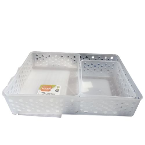 KIT USUAL 3 CESTOS P-M-G. TRANSPARENTE