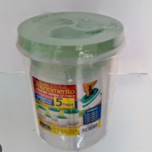 Conjunto mantimento redondo 3 pçs transp ercaplast