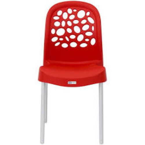 CADEIRA DELUXE VERMELHA SEM BRAÇO FORTPLAST