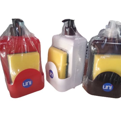 DISPENSER PORTA DETERGENTE 570ML MEIA LUA UNI BRASIL