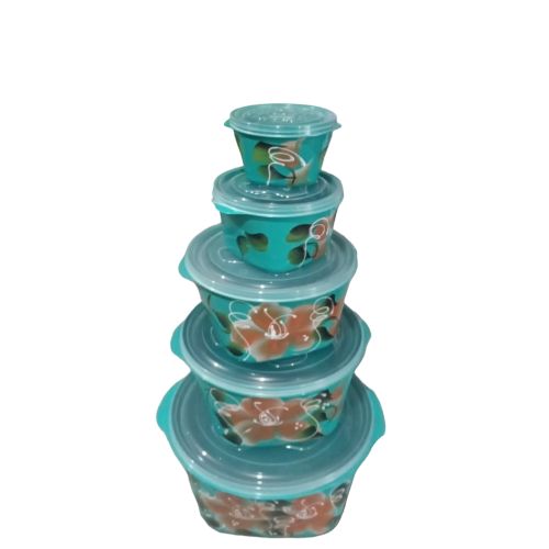 JOGO MULTI USO ECO 5 PEÇAS DECORADO VERDE ANALENI